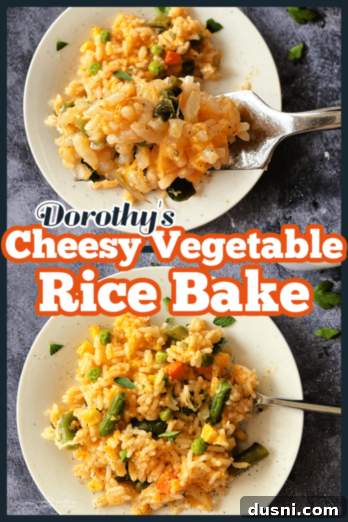 Dorothy's Golden Cheesy Vegetable Rice Bake 13 Another beautiful shot of Dorothy's Cheesy Vegetable Rice Bake.