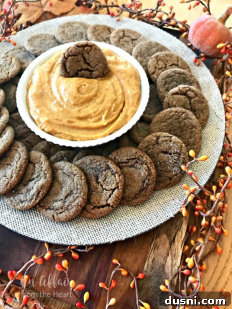 Warm Spiced Cookies with Creamy Pumpkin Dip 2 Spice Cookies with Pumpkin Dip - perfect for fall desserts