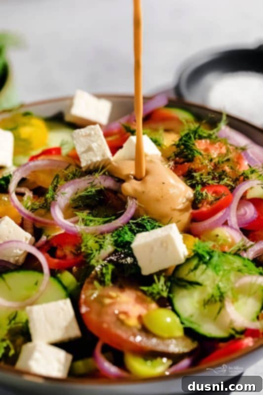 Refreshing Cucumber Tomato Salad 9 Cucumber Tomato Salad with dill and feta added, before dressing.