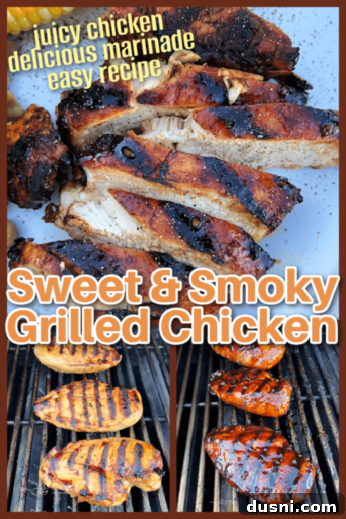 Cooked sweet and smoky chicken on a platter.