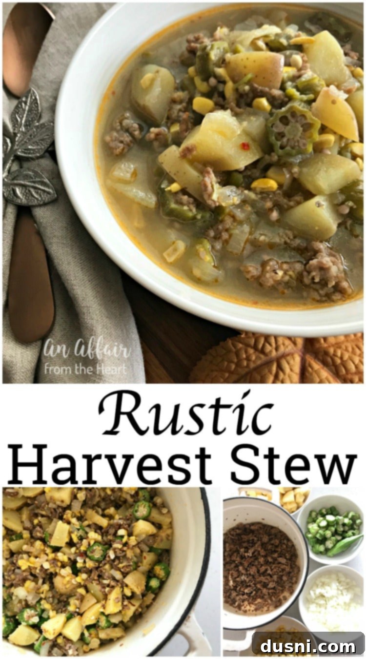 Autumn Bounty Pot 3 Rustic Harvest Stew -- An Affair from the Heart
