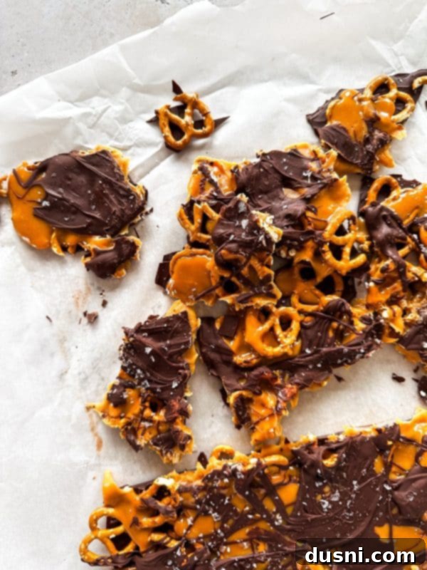 Sweet Salty Chocolate Pretzel Delight 12 Salted Caramel Pretzel Bars chilling in the refrigerator