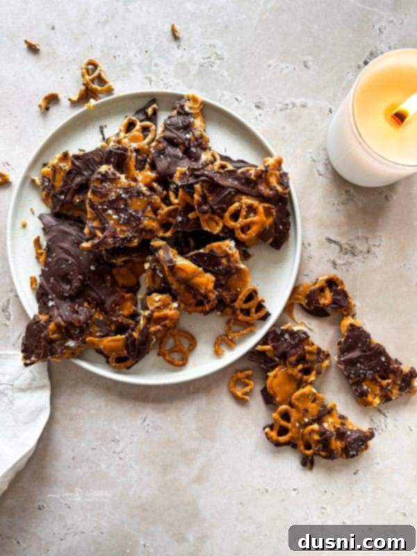 Sweet Salty Chocolate Pretzel Delight 4 Salted Caramel Chocolate Pretzel Bars with a generous caramel layer