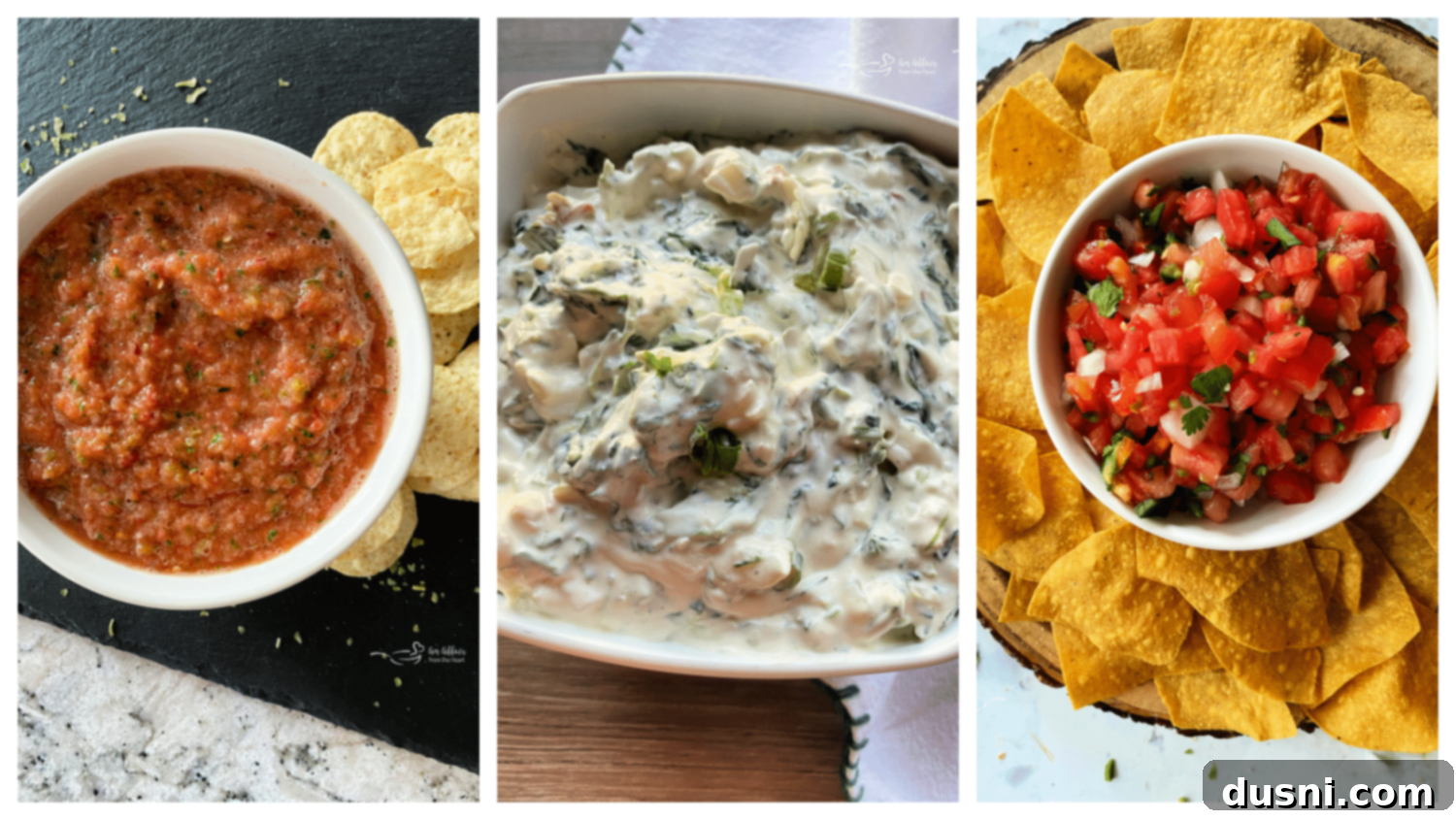 Irresistible Dips for Every Occasion 17 A vibrant collage showcasing various cold dip recipes, ideal for quick appetizers.