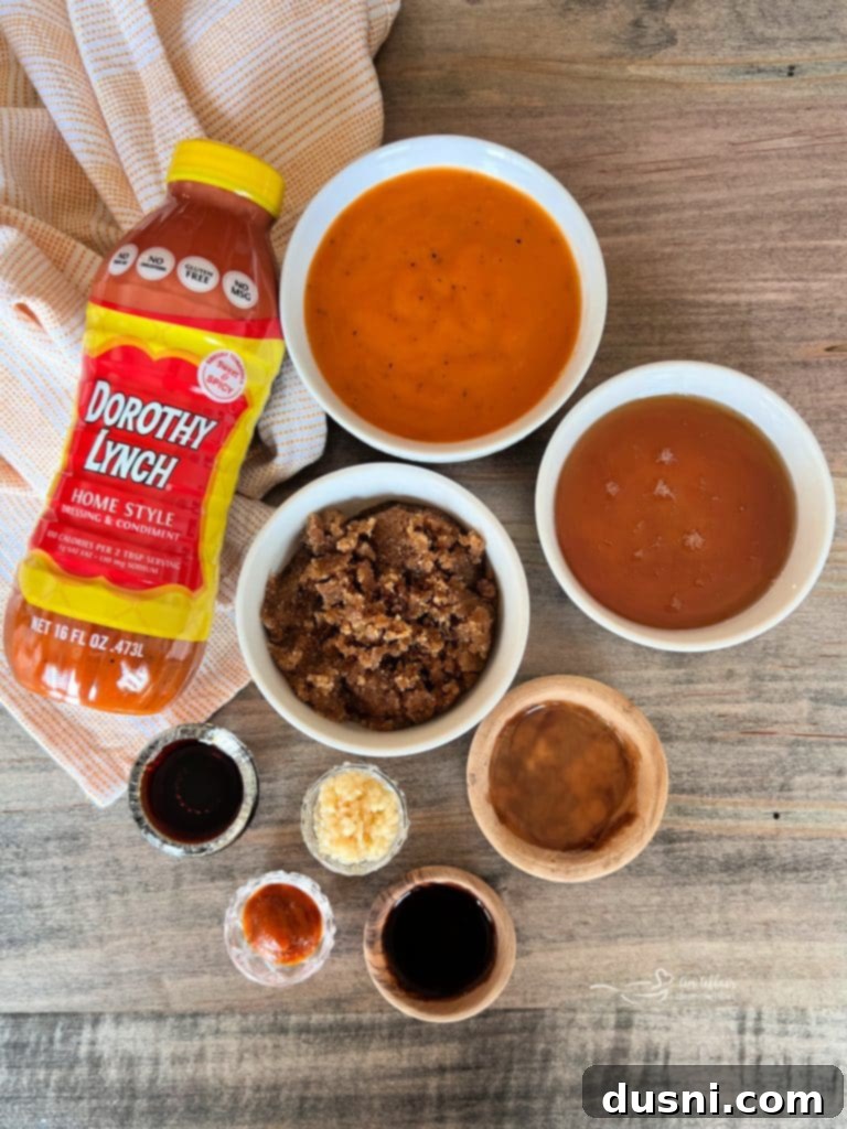 A bottle of Dorothy Lynch Home Style Dressing sitting on a wooden surface.