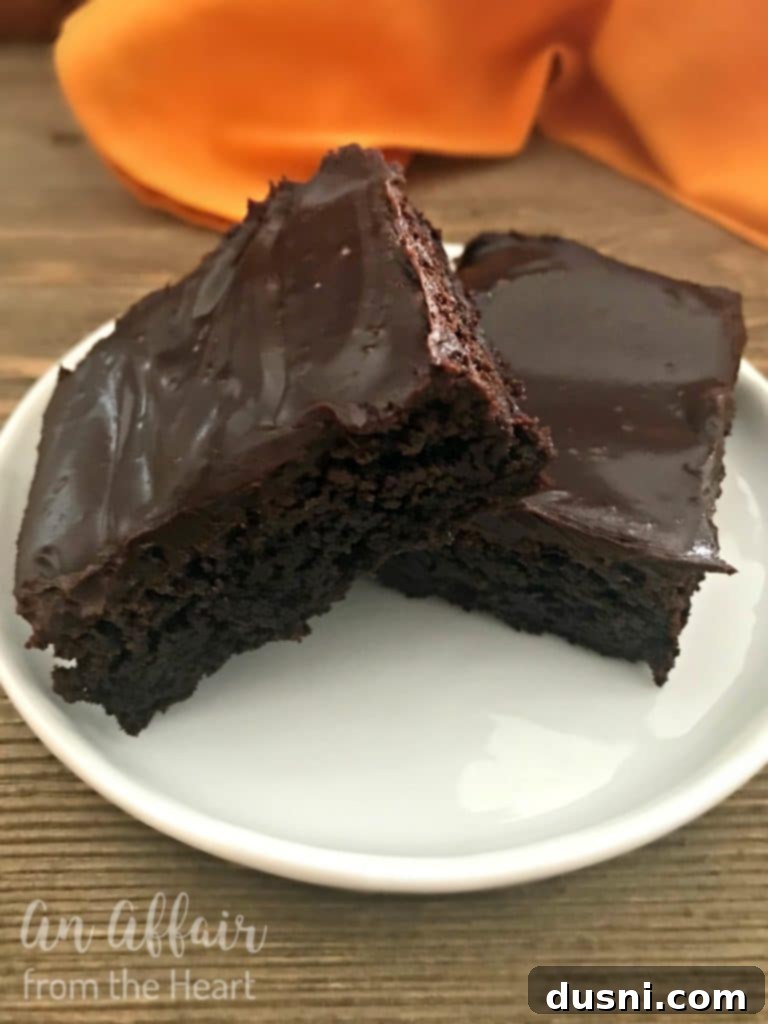Set chocolate ganache brownies in a baking pan