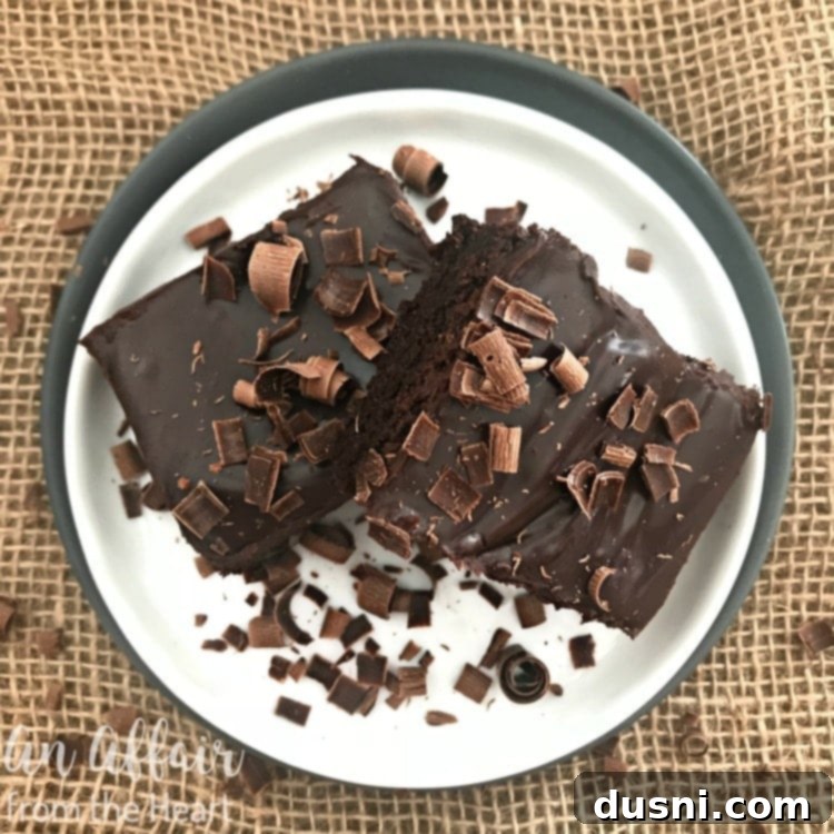 Chocolate Ganache Brownies with chocolate curls