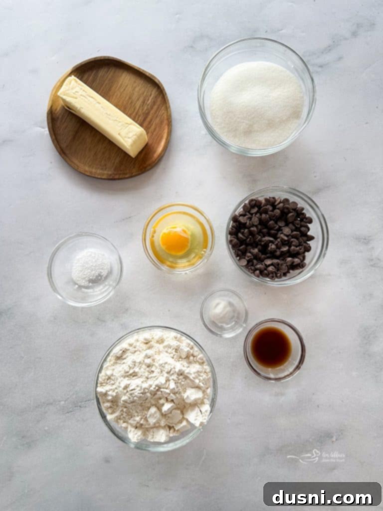 Soft & Chewy Chocolate Chip Sugar Cookies 5 A plate of chocolate chip sugar cookies ready to be served