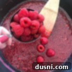 Homemade Raspberry Sauce prep 4