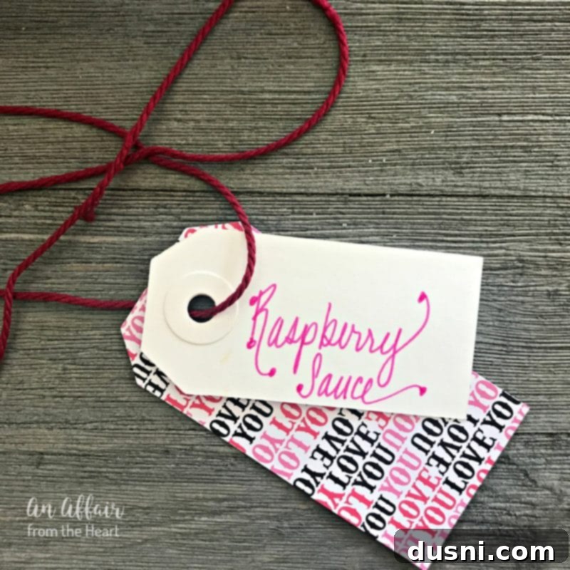 Homemade Raspberry Sauce in a Jar