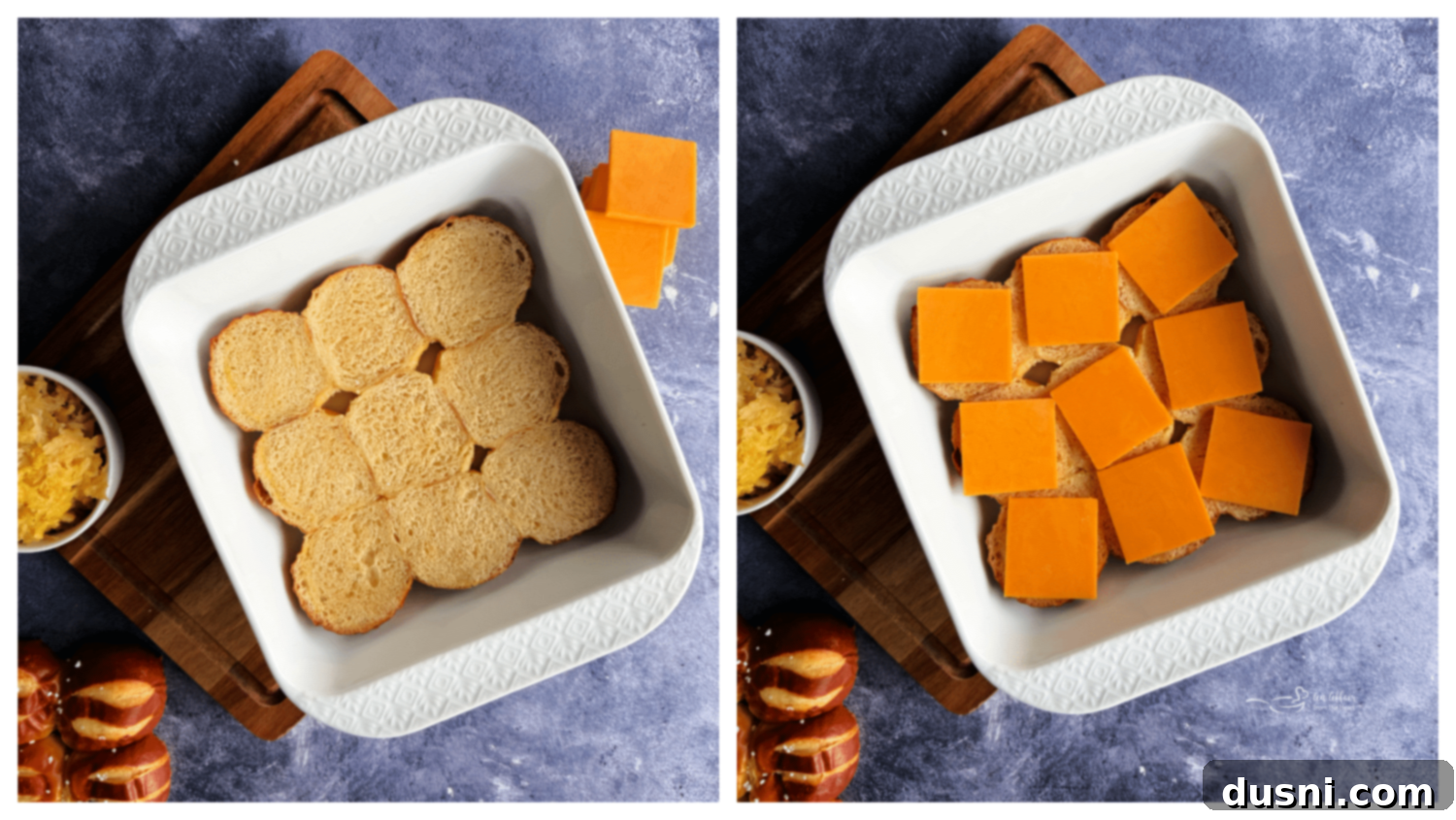 Step 2: Bratwurst patties browning in a skillet over medium heat.