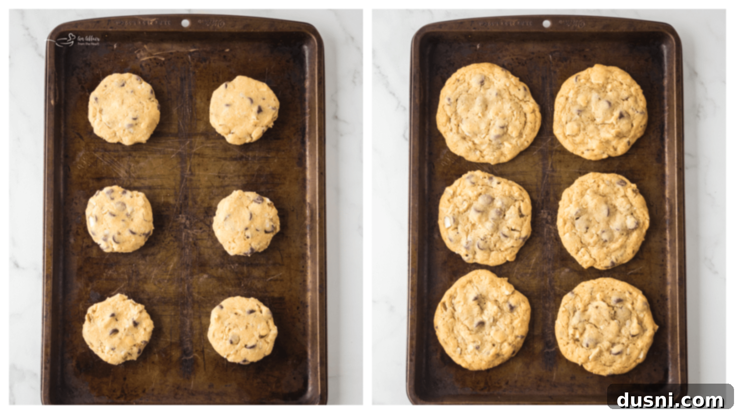 Folding in chocolate chips, coconut, and almonds into cookie dough