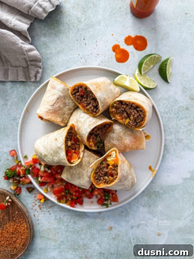 Overhead shot of a full plate of Meximelts with a bowl of salsa.