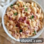 Reuben Pasta Salad in a white bowl.