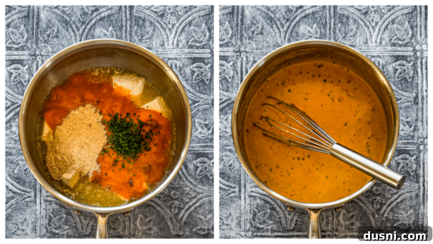 Step 1: Raw chicken breasts laid in the slow cooker.