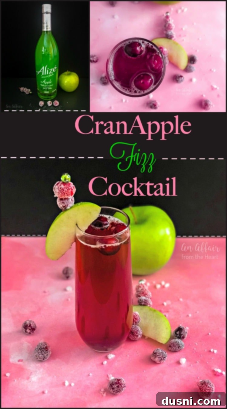 Ruby Apple Sparkler 3 CranApple Fizz Cocktail - An Affair from the Heart