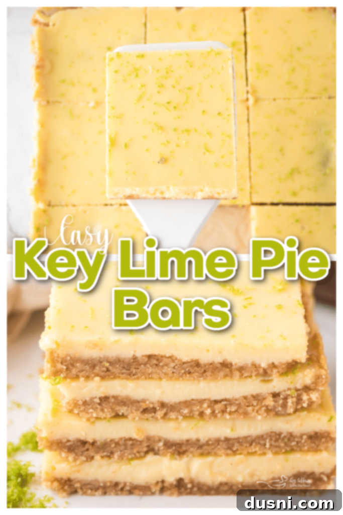 Zesty Key Lime Pie Bars 13 Key Lime Pie Bars arranged on a light green platter.