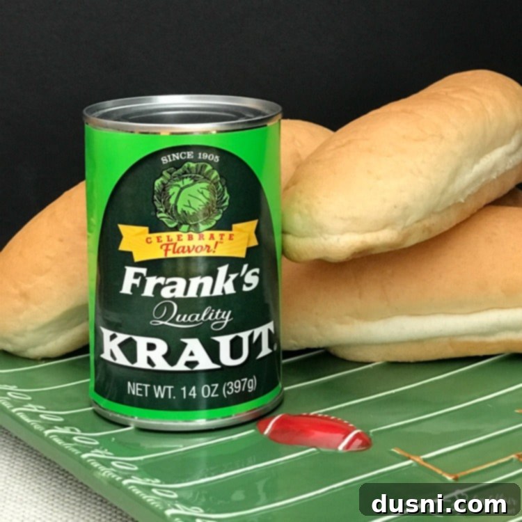 A completed Instant Pot Twisted Meatball Sub topped with Frank's Kraut