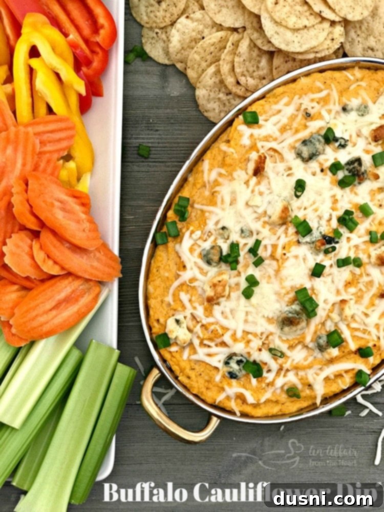 Spicy Buffalo Cauliflower Dip 12 Buffalo Cauliflower Dip Hero Shot