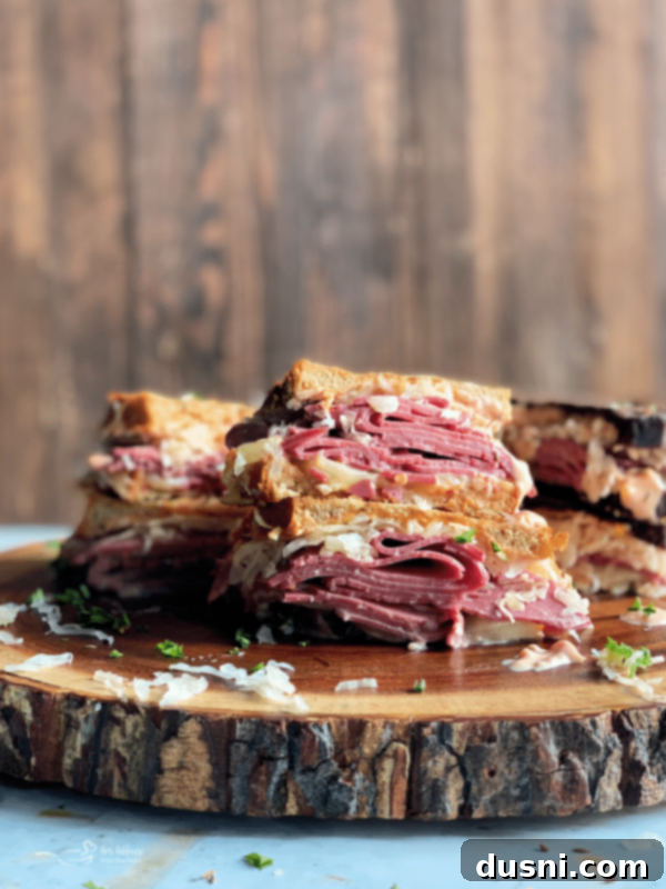 The Legendary Reuben 3 Reuben sandwich ingredients with a focus on Frank's Kraut