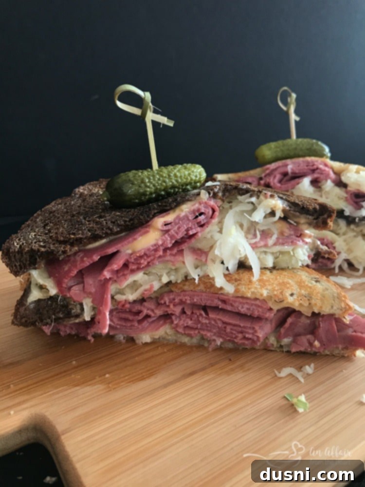 The Legendary Reuben 8 Reuben Sandwich ready to be served
