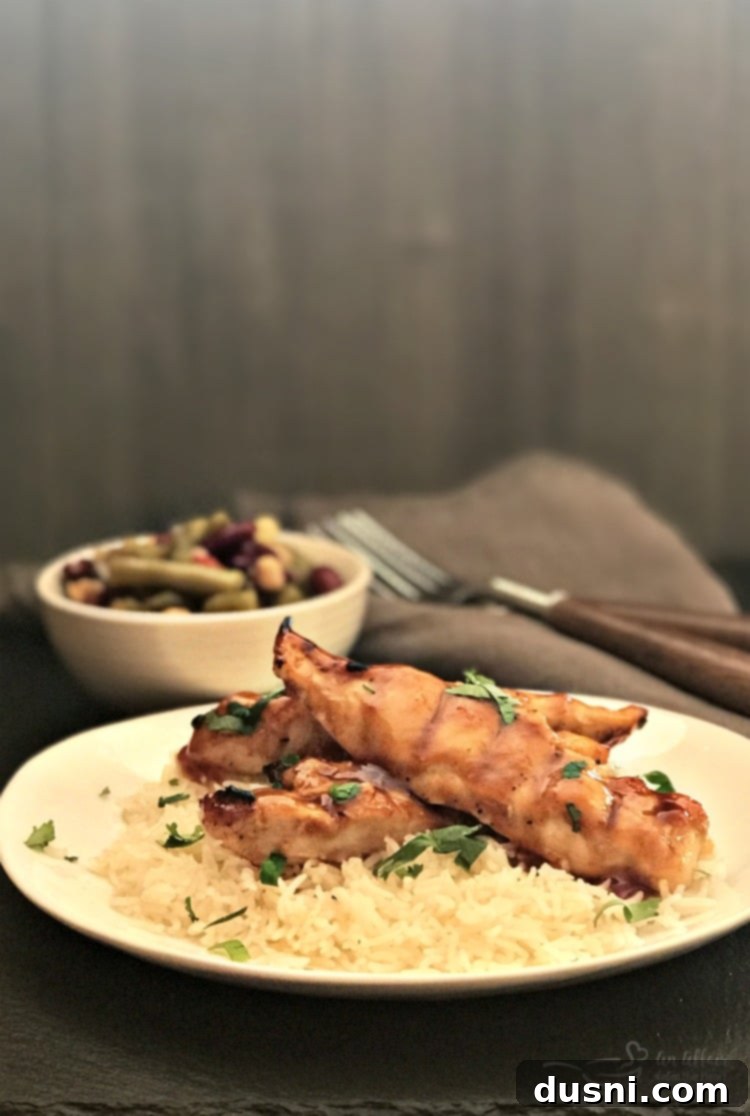 Sweet & Smoky Apricot BBQ Chicken 2 Apricot BBQ Glazed Chicken, a delicious and easy three-ingredient meal