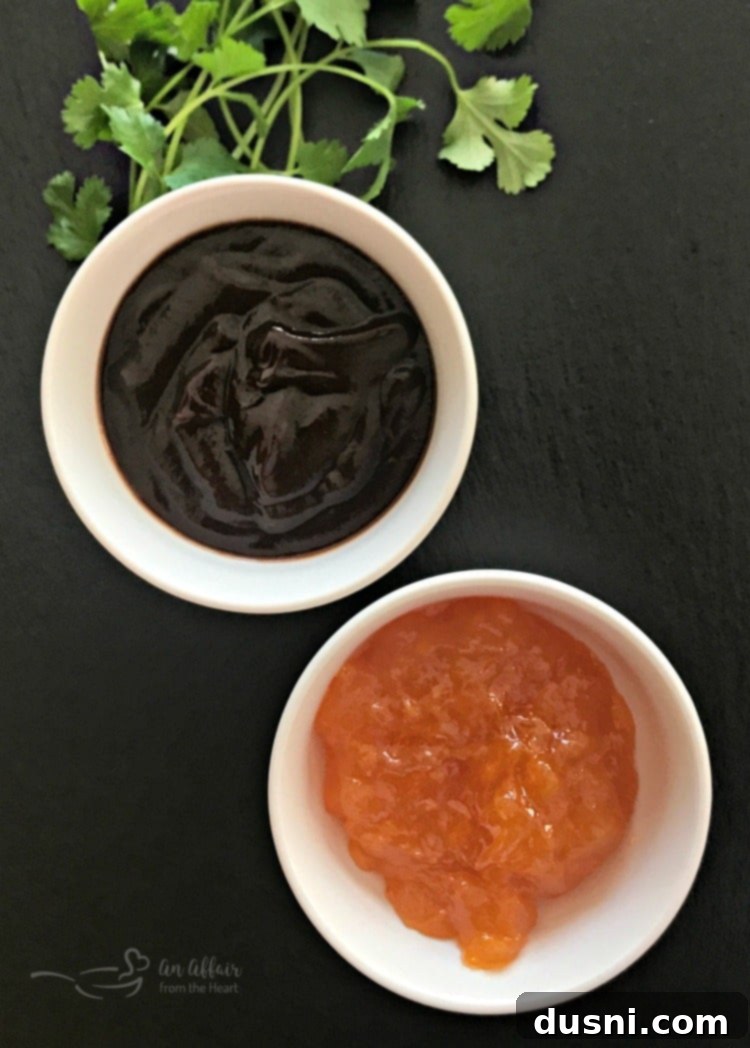 Sweet & Smoky Apricot BBQ Chicken 5 Ingredients for Apricot BBQ Glazed Chicken: Chicken, BBQ sauce, apricot preserves