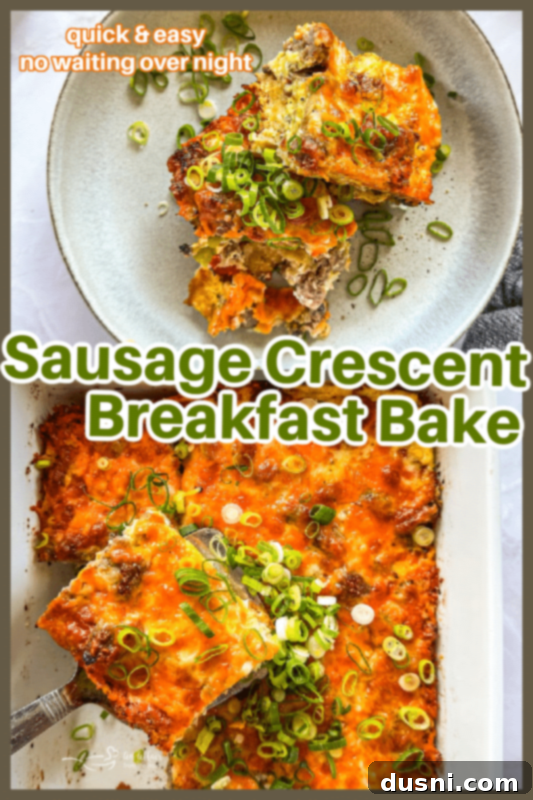 Sausage & Crescent Breakfast Bake -- An Affair from the Heart