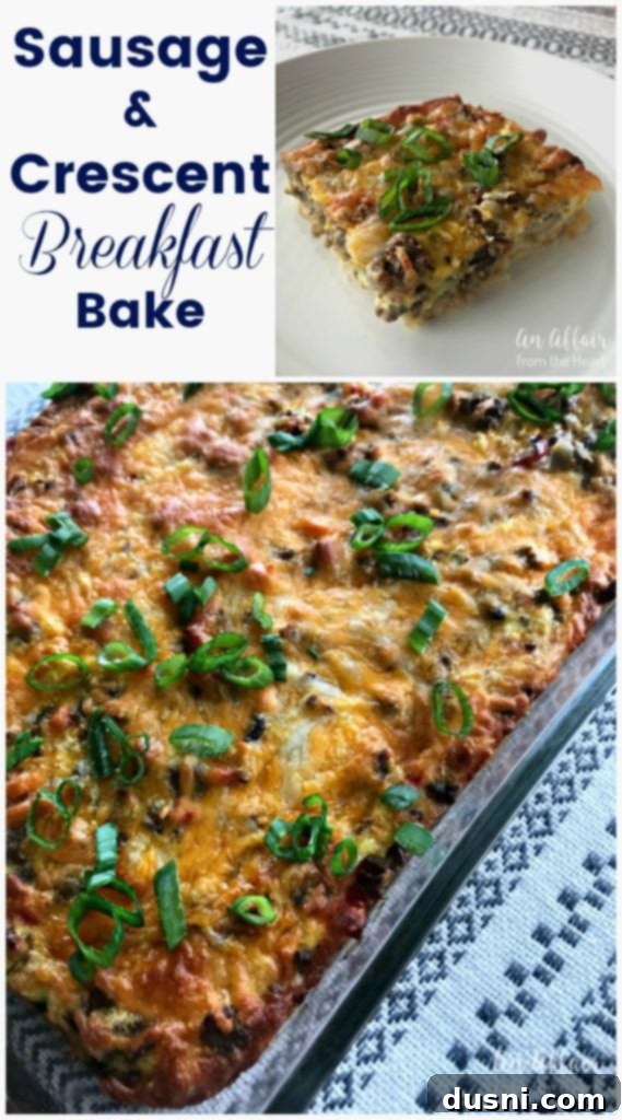 Sausage & Crescent Breakfast Bake -- An Affair from the Heart