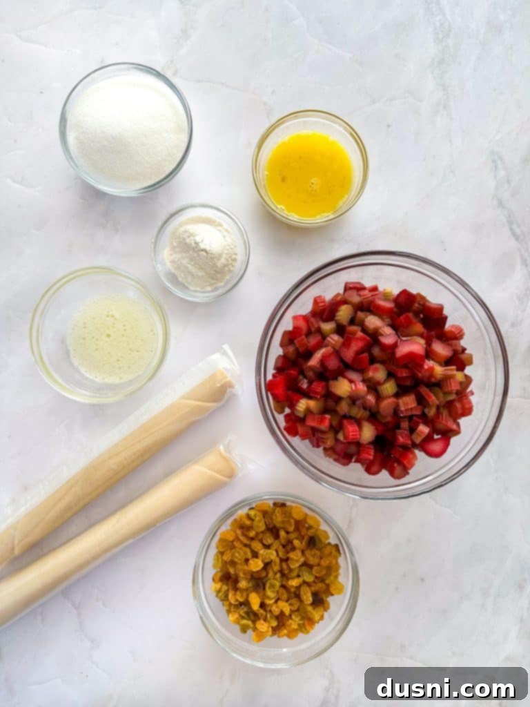 Whole Rhubarb Raisin Pie on a cooling rack, freshly baked