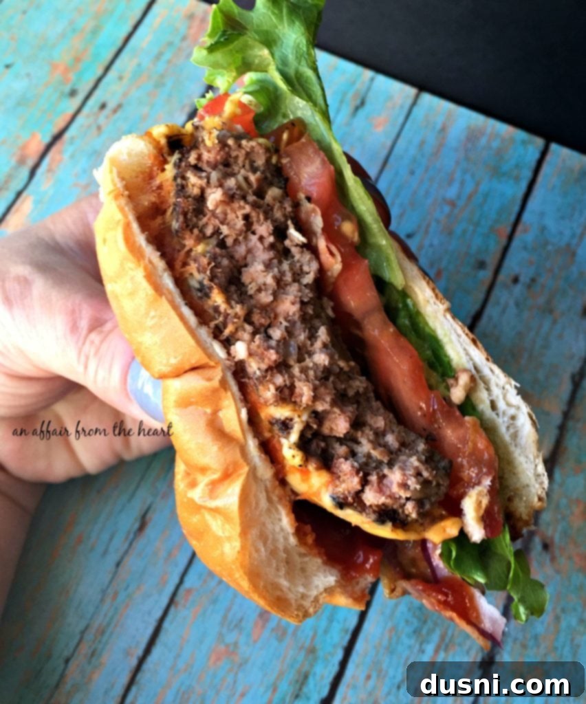 The Ultimate Guide to Perfect Burgers 11 The BEST Burger - Inside view of a juicy patty