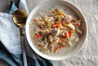 Slow Cooker Creamy Chicken and Cabbage Soup