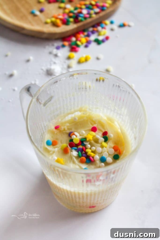 Single Serving Sugar Cookie in a Mug