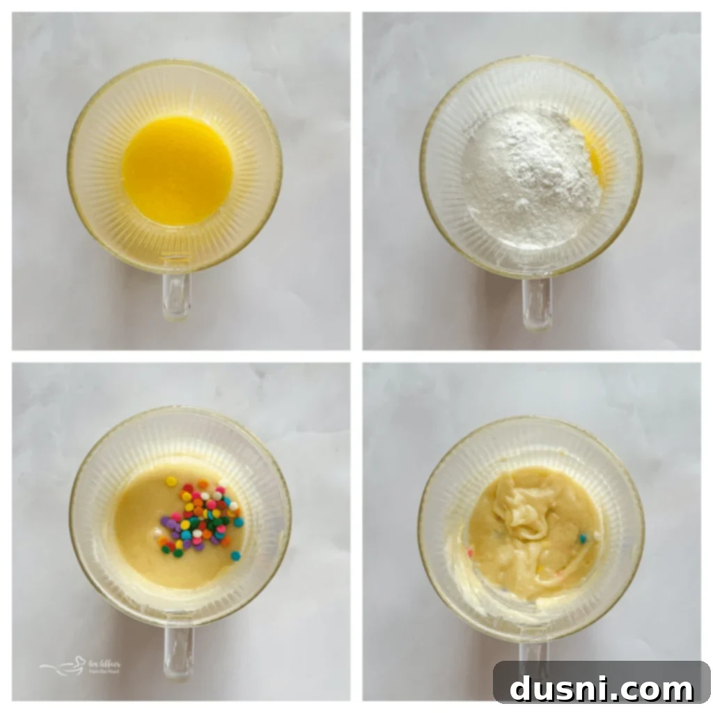 Making a Sugar Cookie in a Mug