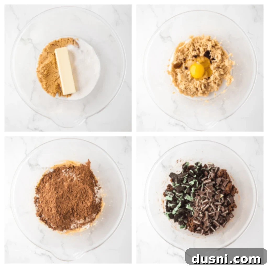 Chocolate Mint Oreo Cookie dough balls on a baking sheet