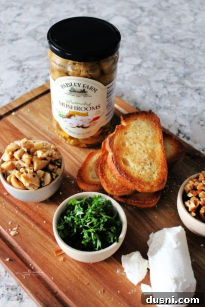 Easy Mushroom Appetizer with Sourdough