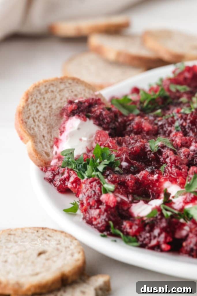 Cranberry Jalapeno Cream Cheese Dip