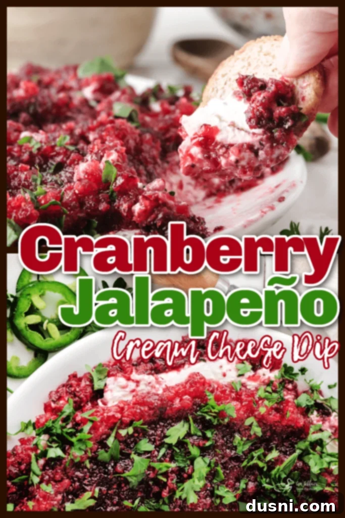 Make Ahead Cranberry Jalapeno Dip