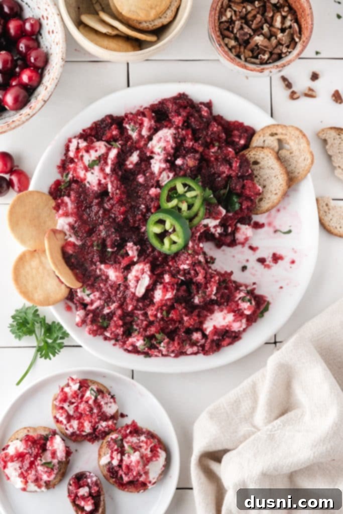 Creamy Cranberry Jalapeno Dip