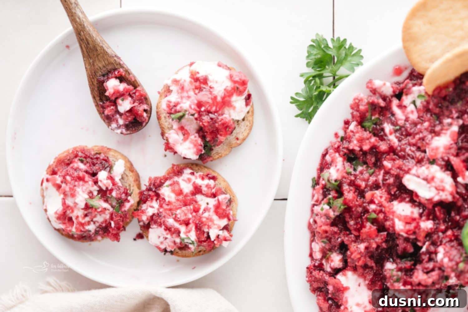 Cream Cheese Dip with Cranberry Topping