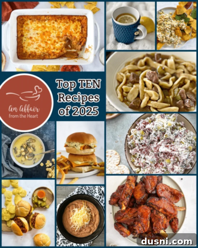 Top 10 Recipes of 2025 Collage