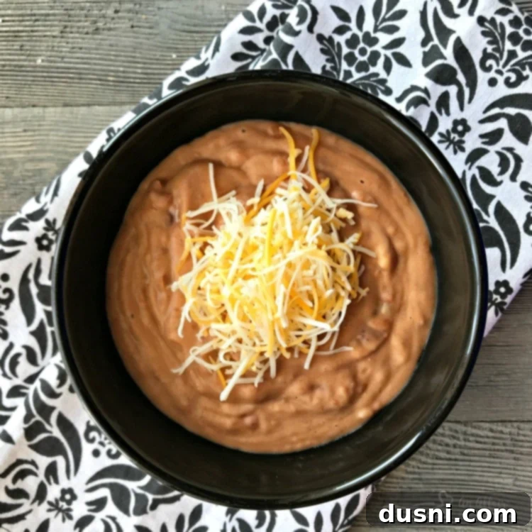 Restaurant Style Refried Beans