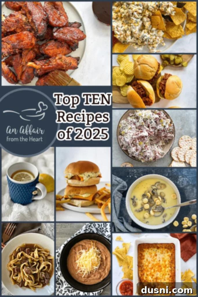 Top 10 Recipes of 2025 Collage