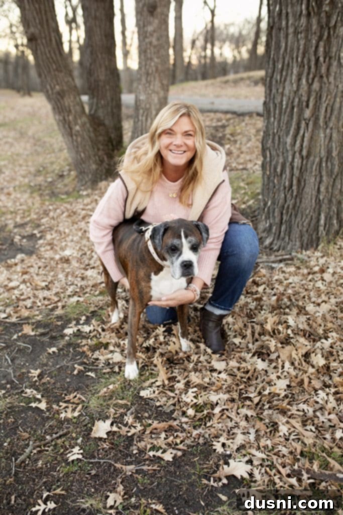 Michaela with her dog Libby