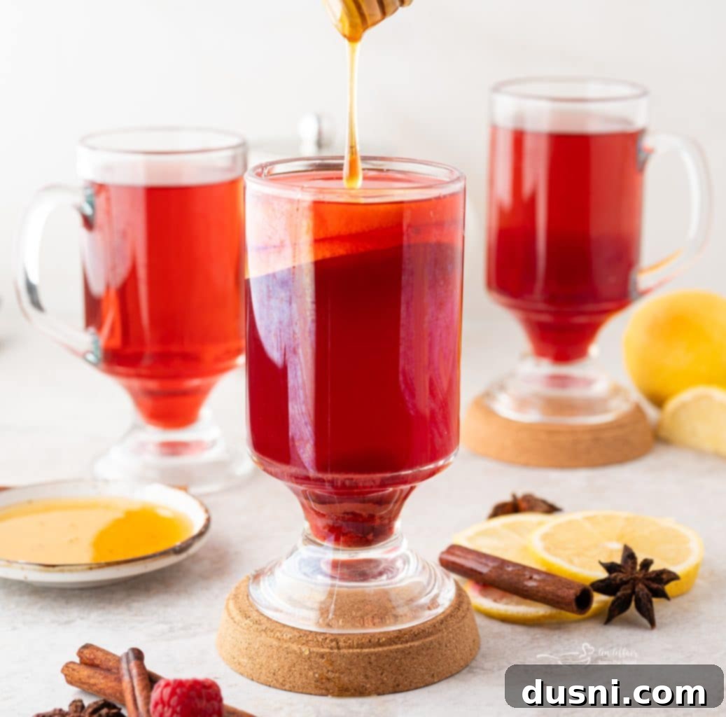 Ingredients for Raspberry Hot Toddy