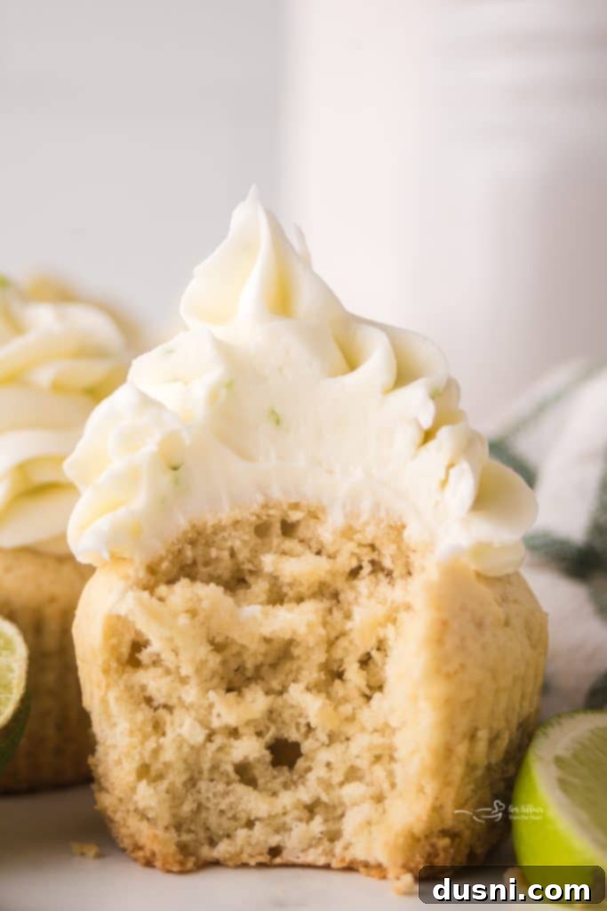 Key Lime Cupcakes with Cream Cheese Frosting