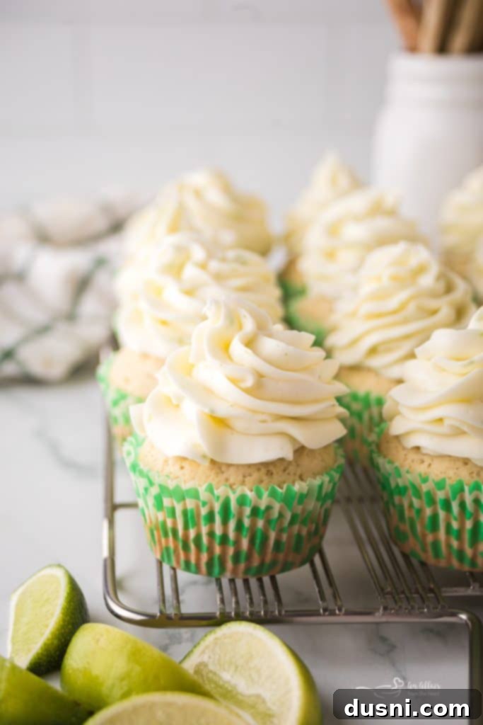 Making Key Lime Cupcakes