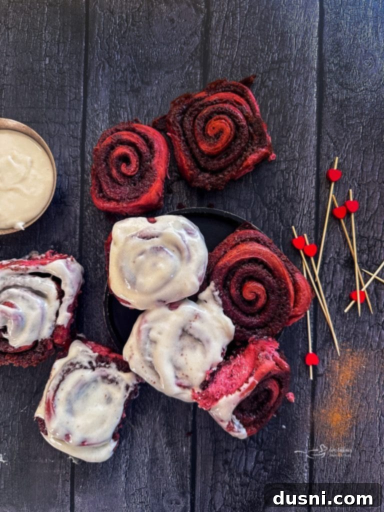 Red Velvet Cinnamon Rolls