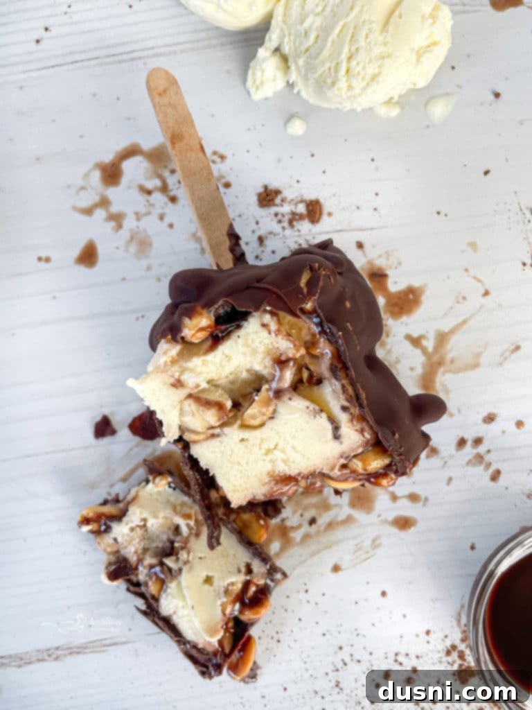 Homemade Hostess-Style Cupcakes 16 Top view of Buster Bars