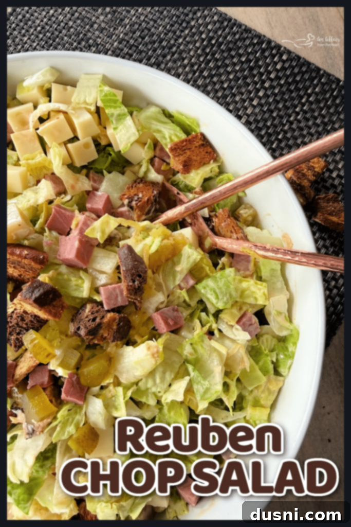 Reuben Chopped Salad 14 Reuben Chop Salad with fork